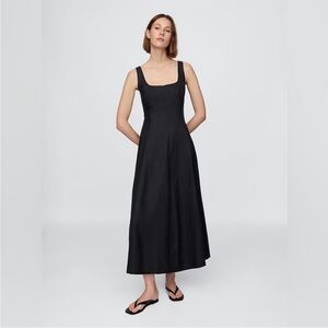 NEW! GAP Linen-Blend Square-Neck Maxi Dress - Size Medium #770475